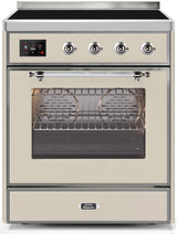 Majestic II 30 Inch Electric Freestanding Range in Antique White with Chrome Trim