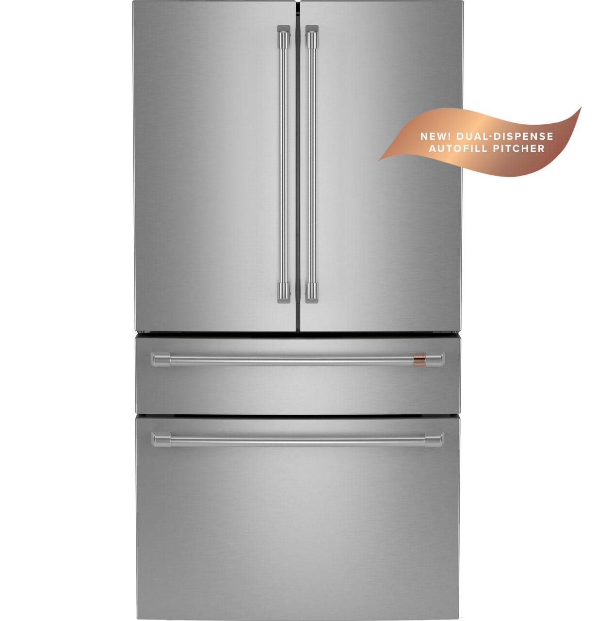 Café™ ENERGY STAR® 23.2 Cu. Ft. Smart Counter-Depth 4-Door French-Door Refrigerator With Dual-Dispense AutoFill Pitcher