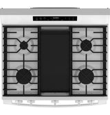 GE® 30" Free-Standing Gas Convection Range with No Preheat Air Fry and EasyWash™ Oven Tray