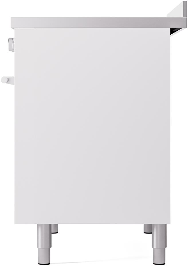 Professional Plus II 40 Inch Electric Freestanding Range in White with Trim