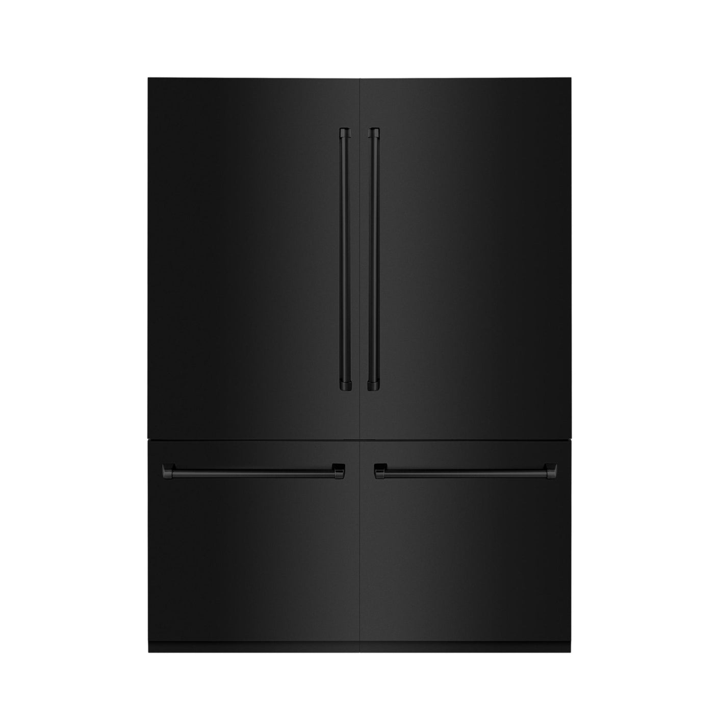 ZLINE 60" 32.2 cu. ft. Built-In 4-Door French Door Refrigerator with Internal Water and Ice Dispenser in Black Stainless Steel (RBIV-BS-60)