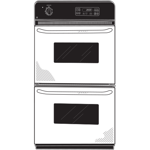 GE® 24" Double Wall Oven