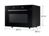 1.2 cu. ft. Countertop Microwave with Power Convection in Black Glass