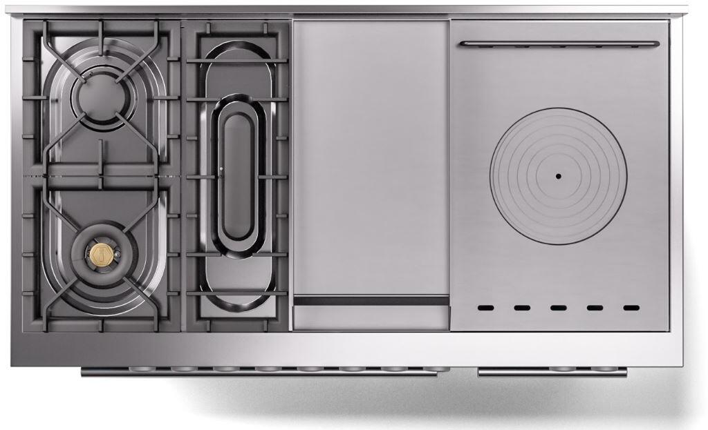 Professional Plus II 48 Inch Dual Fuel Natural Gas Freestanding Range in Stainless Steel with Trim