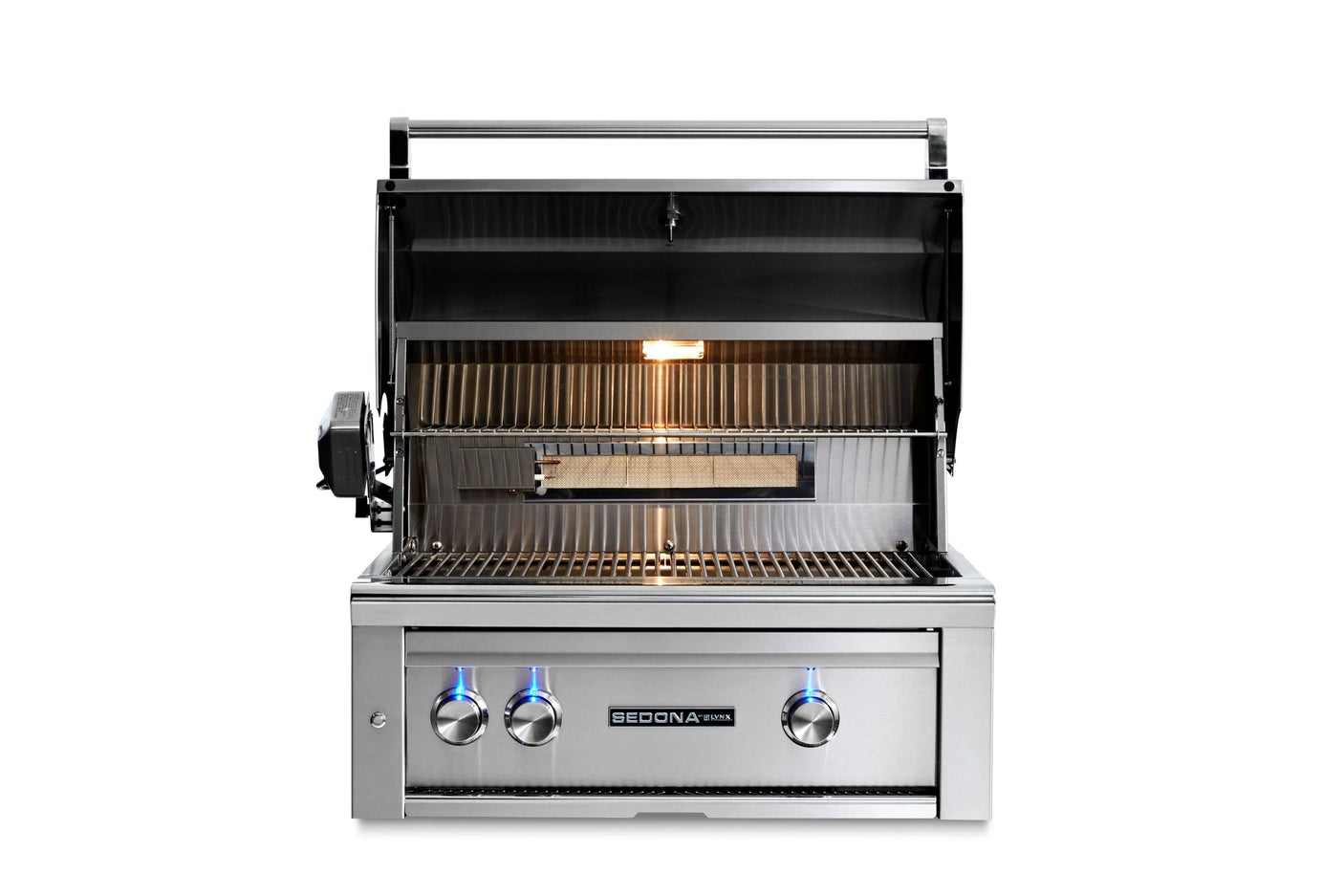 30" Sedona by Lynx Built In Grill with 2 Stainless Steel Burners and Rotisserie, NG