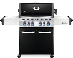 Prestige 500 RSIB with Infrared Side and Rear Burner , Propane, Black