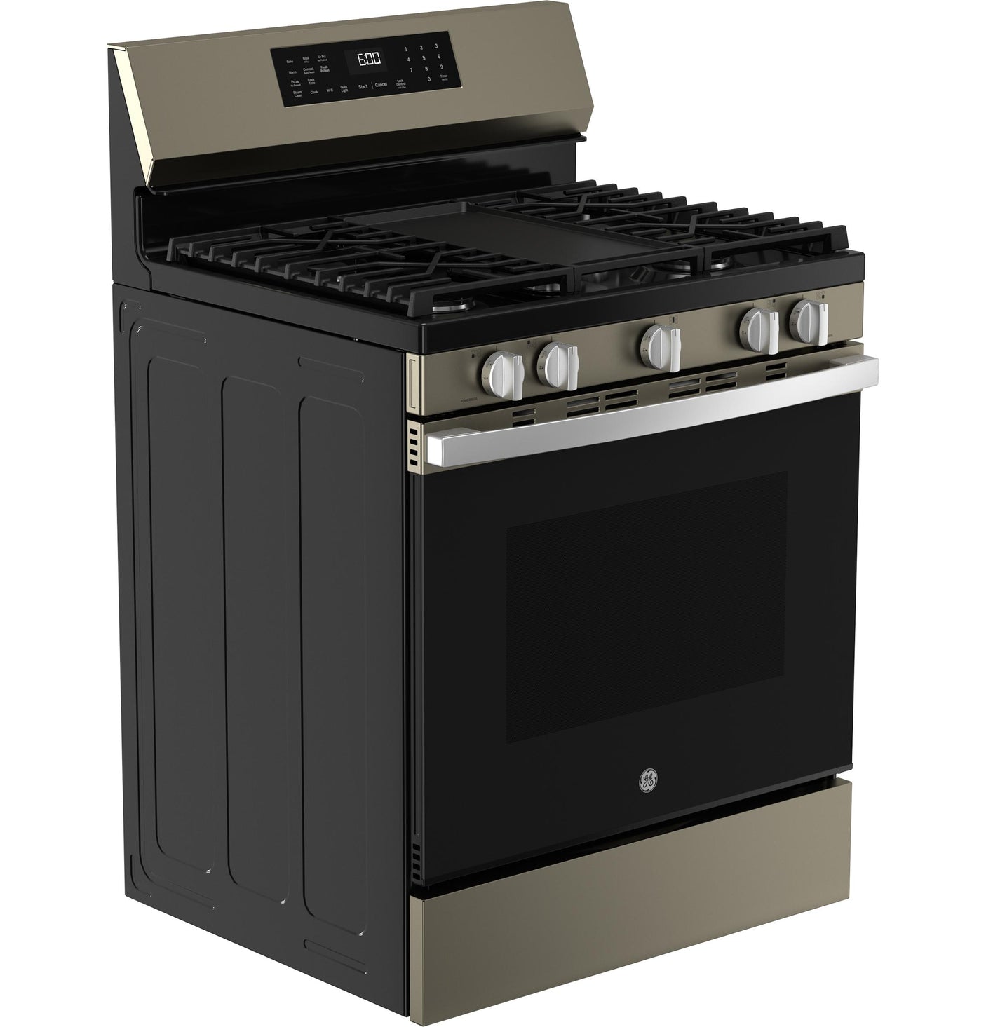 GE® 30" Free-Standing Gas Convection Range with No Preheat Air Fry and EasyWash™ Oven Tray