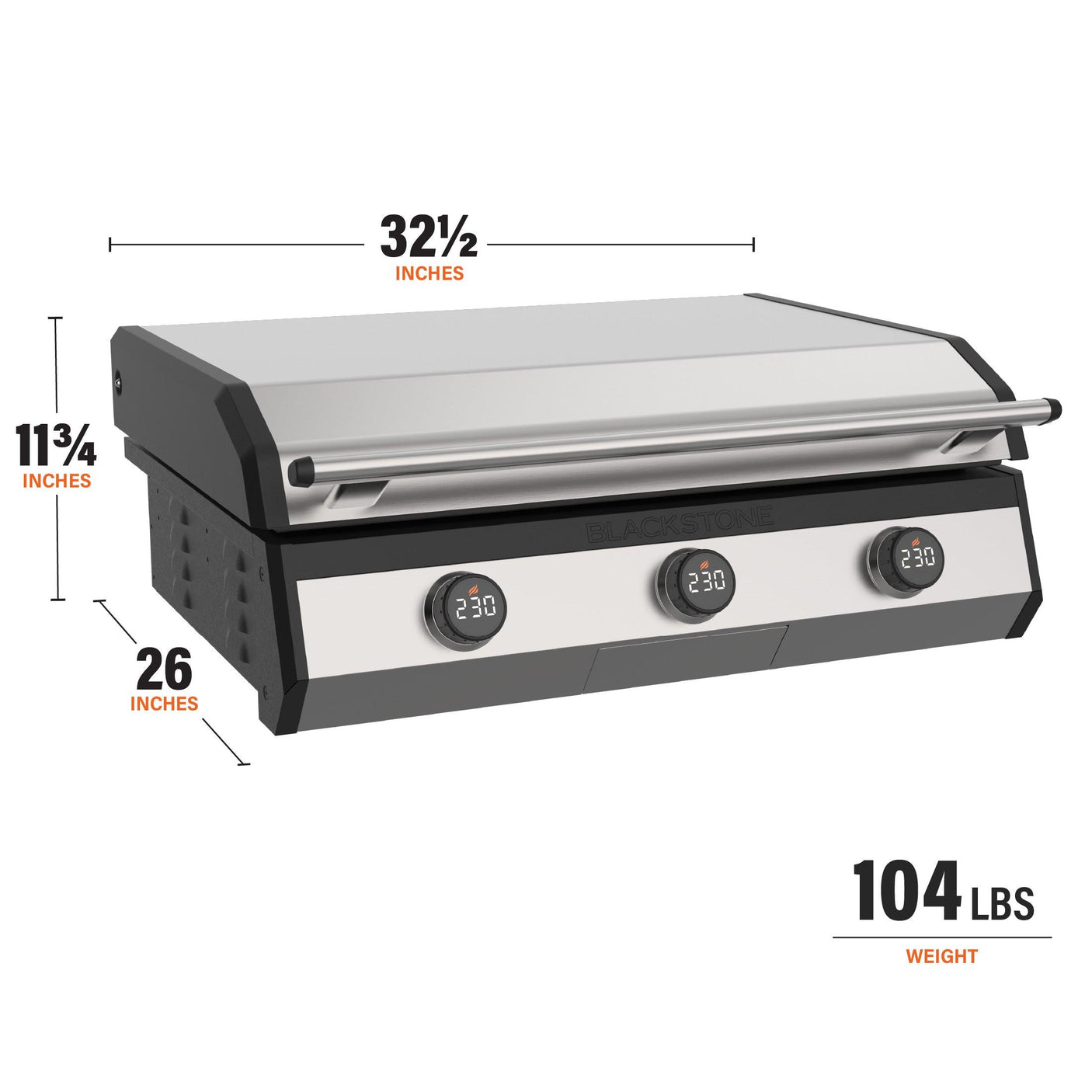 30" Electric Drop-in Griddle