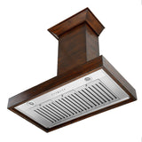 ZLINE Convertible Vent Wooden Wall Mount Range Hood in Walnut (KBRR)