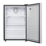 Danby 2.6 cu. ft. Compact Glass Door Fridge in Platinum