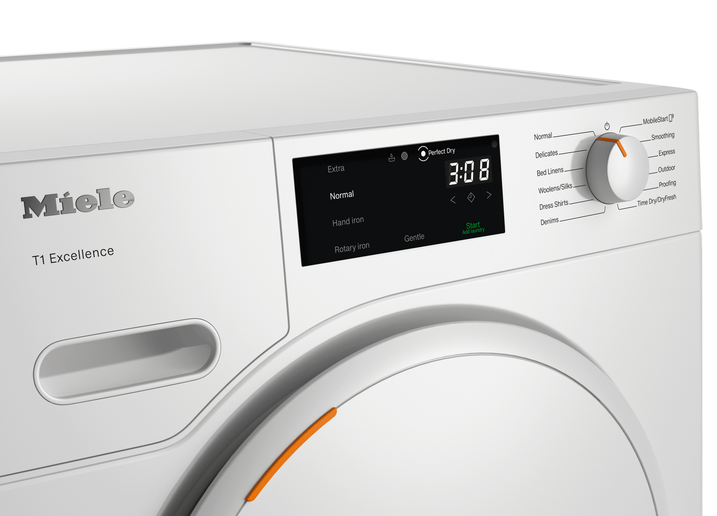 TXD160WP - T1 Heat-Pump Dryer: With Miele@home and FragranceDos for laundry that smells great.