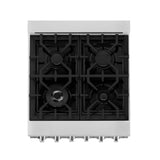 ZLINE 24 in. 2.8 cu. ft. Range with Gas Stove and Gas Oven in DuraSnow Stainless Steel (RGS-SN-24) [Color: White Matte]