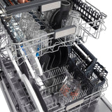 ZLINE 24" Monument Series 3rd Rack Top Touch Control Dishwasher with Stainless Steel Tub, 45dBa (DWMT-24) [Color: Black Stainless Steel]