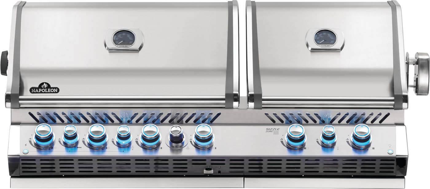 Built-in Prestige PRO 825 RBI with Infrared Bottom and Rear Burners , Propane, Stainless Steel