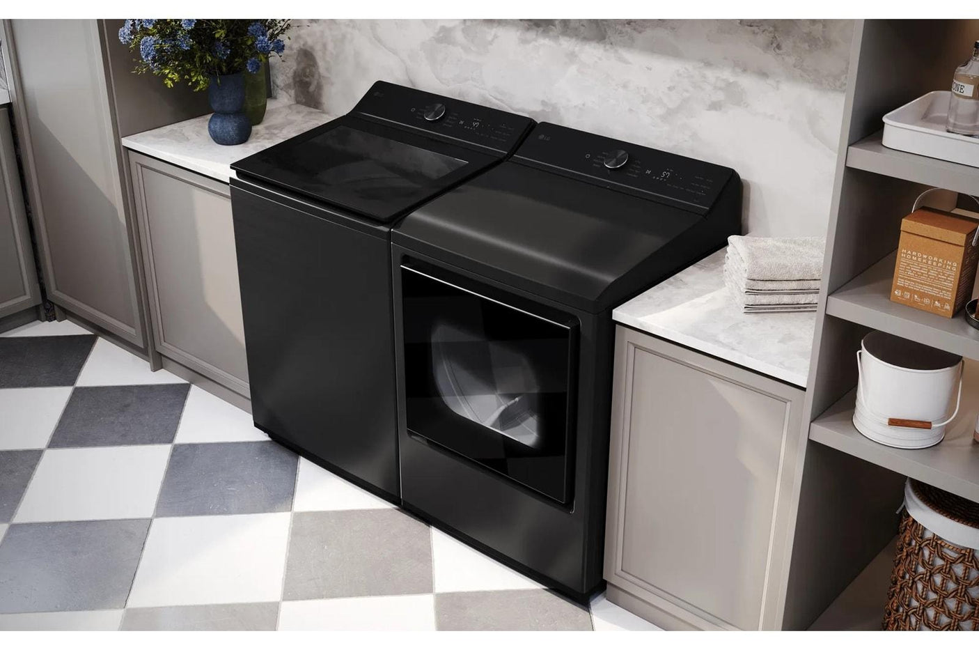 7.3 cu. ft. Ultra Large Capacity Rear Control Gas Dryer with AI Sensing and ThinQ® Smart Features