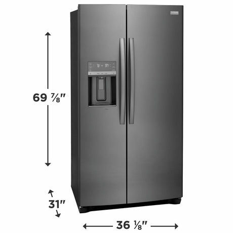 Frigidaire Gallery 22 Cu. Ft. 36" Counter Depth Side by Side Refrigerator