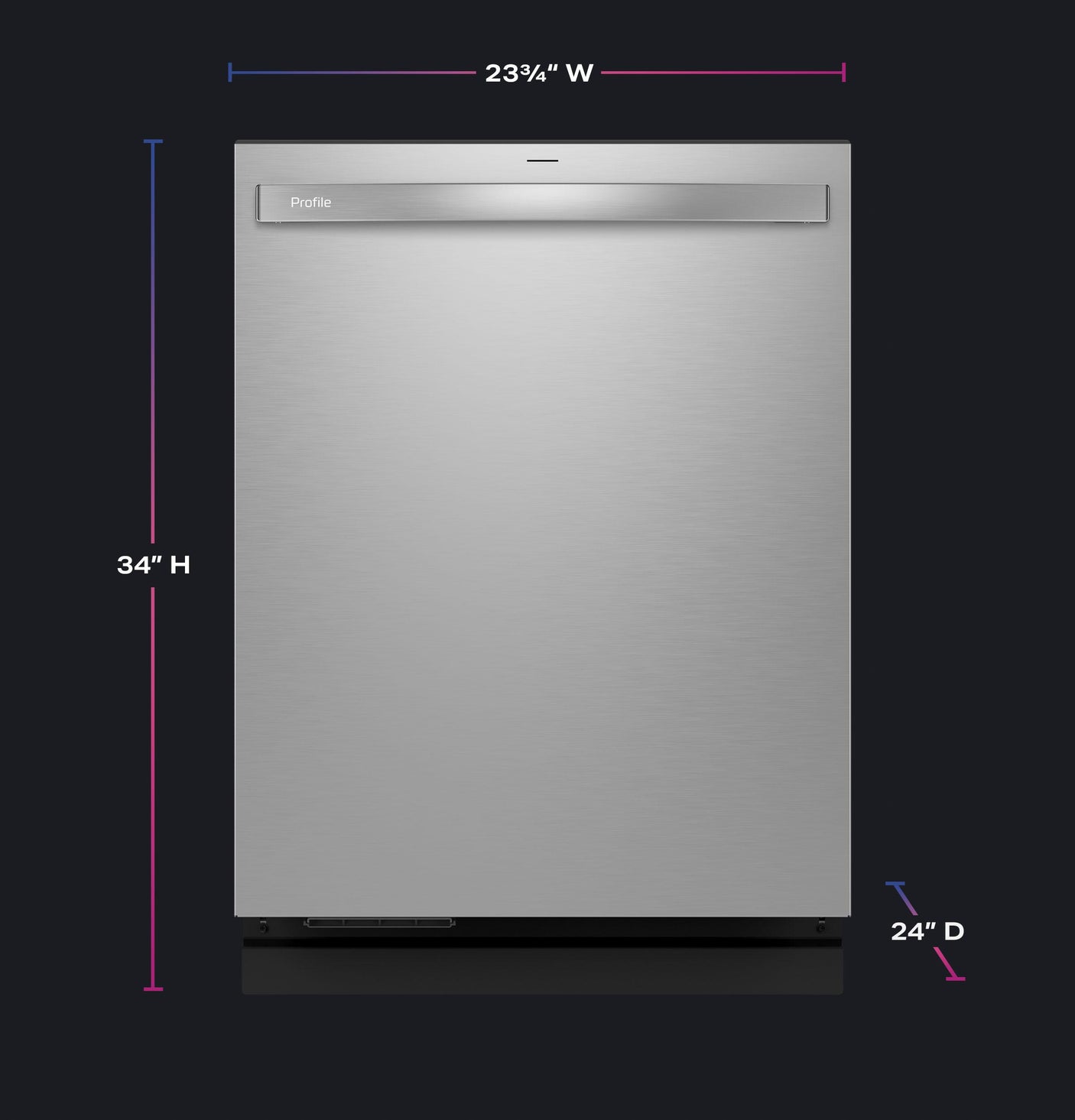 GE Profile™ ENERGY STAR Smart UltraFresh System Dishwasher with Microban™ Antimicrobial Technology with Deep Clean Washing 3rd Rack, 42 dBA