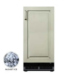 15" Nugget Ice Maker Panel Ready Gravity Drain