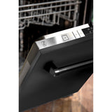 ZLINE 24 in. Top Control Dishwasher with Stainless Steel Tub and Traditional Style Handle, 52dBa (DW-24) [Color: Black Stainless Steel]