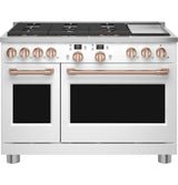 Café™ 48" Smart Dual-Fuel Commercial-Style Range with 6 Burners and Griddle (Natural Gas)