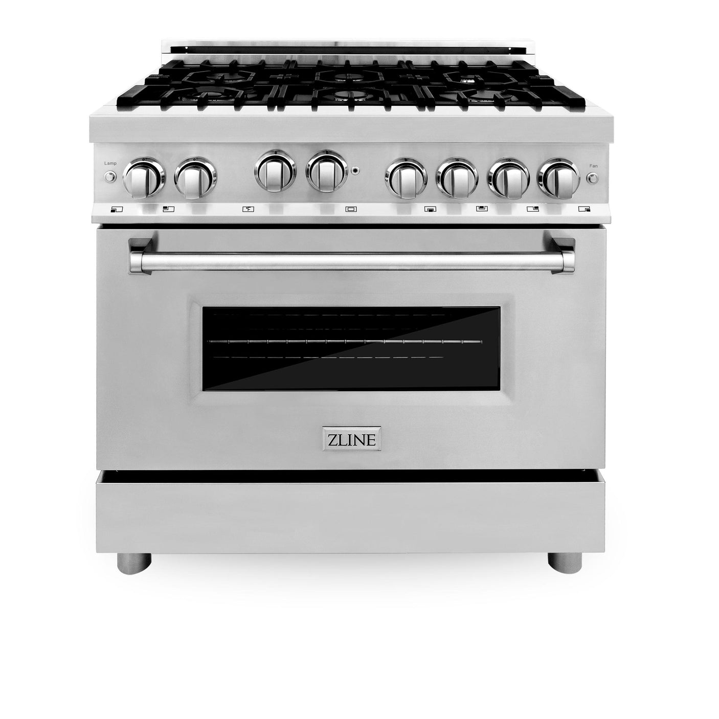 ZLINE 36" Professional 4.6 cu. ft. 6 Gas on Gas Range in Stainless Steel with Color Door Options (RG36) [Color: White Matte]