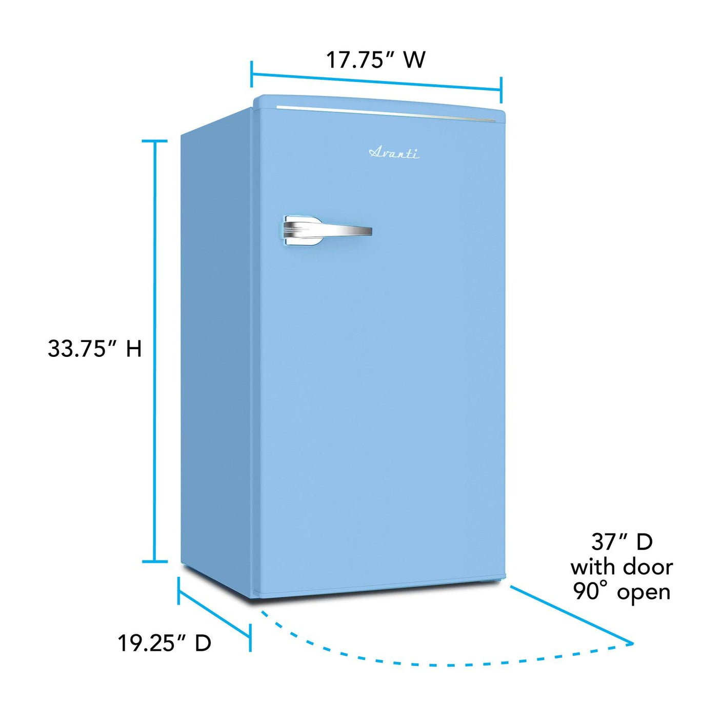 Avanti Retro Series Compact Refrigerator, 3.1 cu. ft. - Red / 3.1 cu. ft.