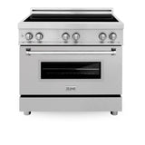 ZLINE 36" 4.6 cu. ft. Induction Range with a 4 Element Stove and Electric Oven in Stainless Steel (RAIND-36) [Color: DuraSnow®]