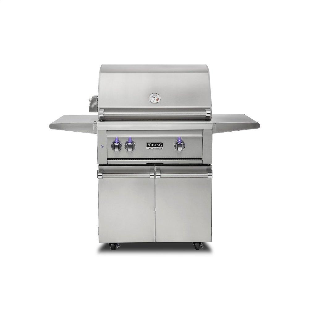 30"W. Freestanding Grill with ProSear Burner and Rotisserie - VQGFS5301