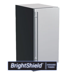 15-In Built-In Clear Ice Machine With Factory-Installed Pump, BrightShield Lighting with Brightshield\u2122 - Yes, Door Style - Stainless Steel