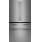 GE Profile™ ENERGY STAR® 28.7 Cu. Ft. Smart Fingerprint Resistant 4-Door French-Door Refrigerator With Dual-Dispense AutoFill Pitcher