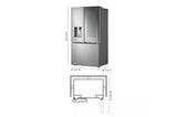 31 cu. ft. Smart Standard-Depth MAX™ French Door Refrigerator with Four Types of Ice and Mirror InstaView®