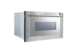 24" Built-In Microwave Drawer - Silver Mirror Finish