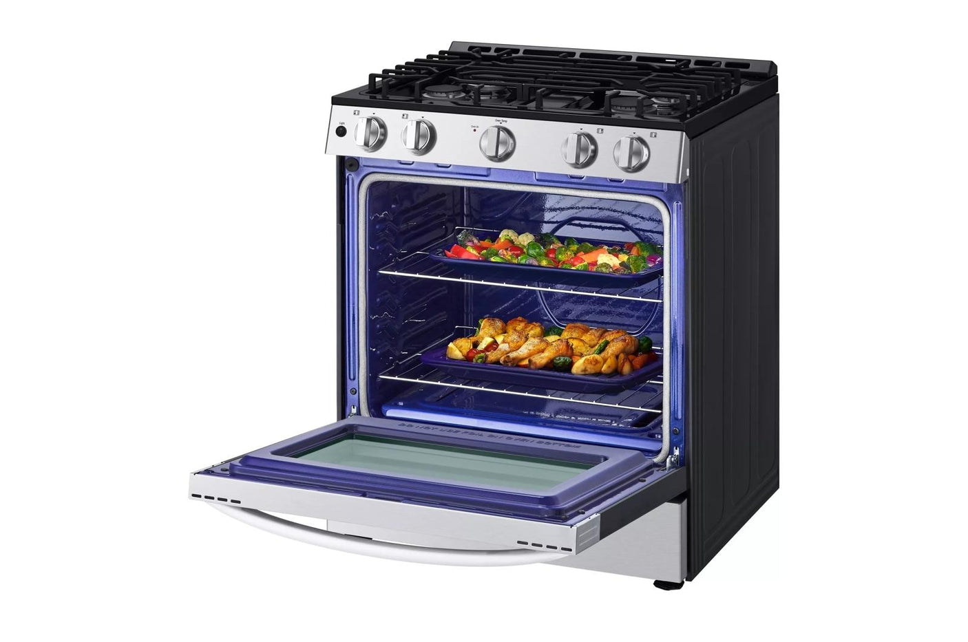 5.8 cu. ft. Gas Slide-in Range with EasyClean®