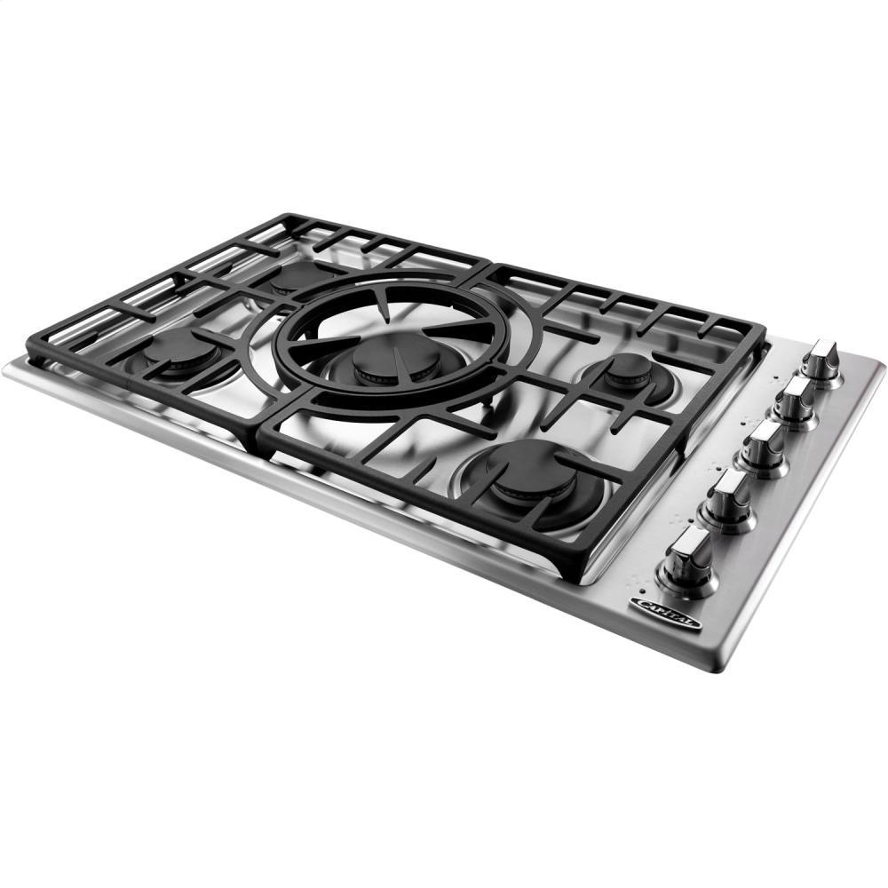 36" 5 Burner Drop-In Gas Cooktop - Natural Gas