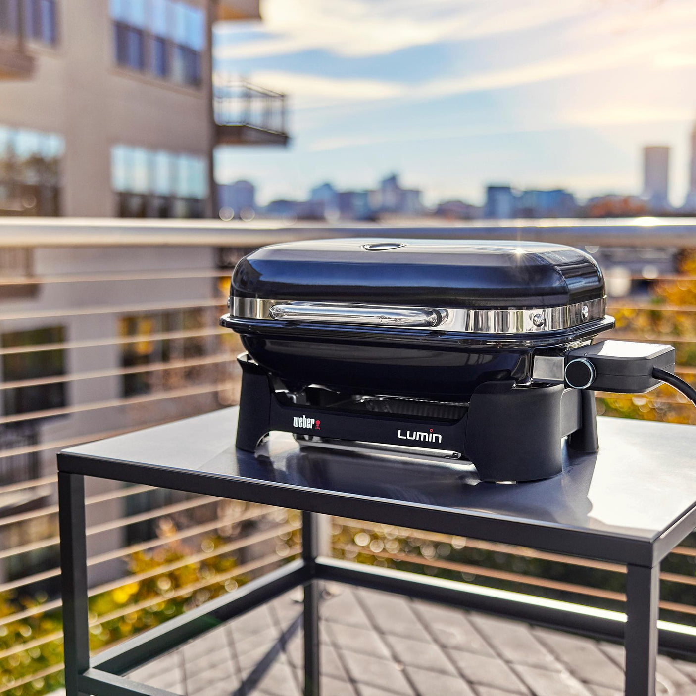 Lumin Compact Electric Grill - Black