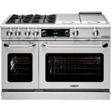 48" 6 Burner Gas Convection Range, Dual Fuel, Self Clean