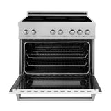 ZLINE 36" 4.6 cu. ft. Induction Range with a 5 Element Stove and Electric Oven (RAINDS-36) [Color: DuraSnow]