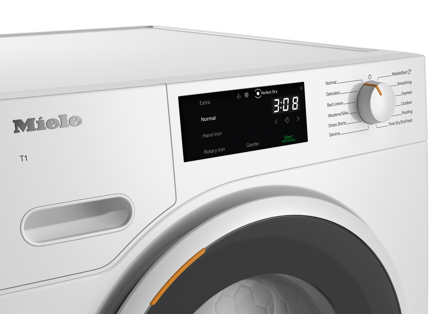 TWD 360 WP 8kg - T1 Heat-Pump Dryer: With Miele@home and FragranceDos for laundry that smells great.