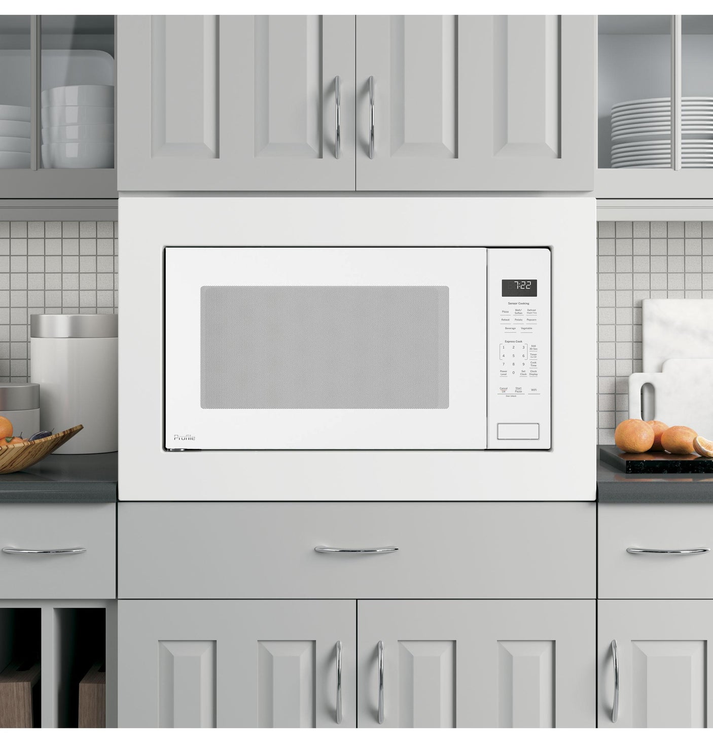 GE Profile™ 2.2 Cu. Ft. Built-In Sensor Microwave Oven