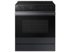 Bespoke 6.3 cu. ft. Smart Slide-In ENERGY STAR® Certified Electric Range with Air Fry in Matte Black Steel