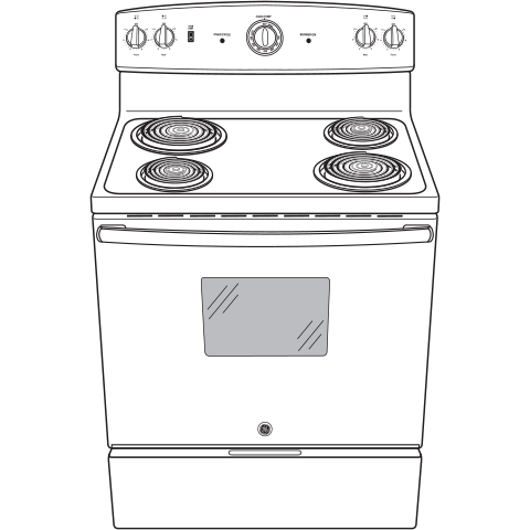 GE® ENERGY STAR® 30" Free-Standing Electric Range