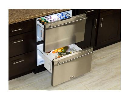 24" Refrigerated Drawers - Marvel Refrigeration - Solid Panel Ready Drawer Front