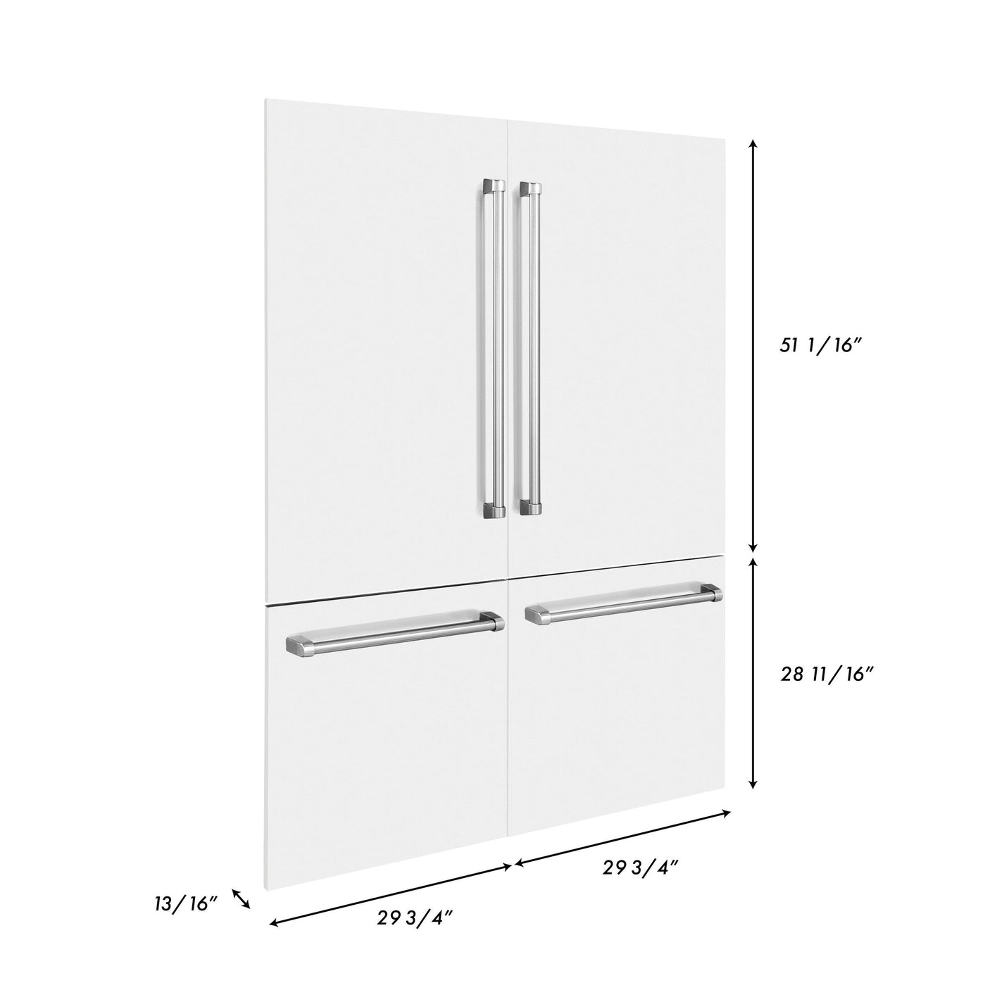 Refrigerator Panel in White Matte (RPBIV-WM-60)