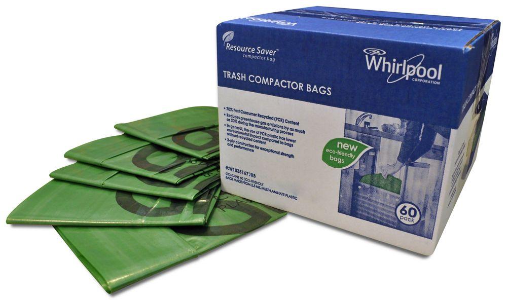 60 Pack-Plastic Compactor Bags-18" Models