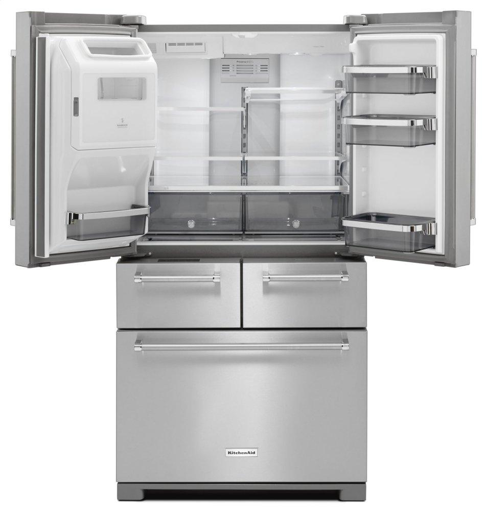 25.8 Cu. Ft. 36-Inch Multi-Door Freestanding Refrigerator - Stainless Steel