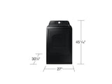 7.4 cu. ft. Smart Gas Dryer with Sensor Dry in Brushed Black