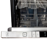ZLINE 24 in. Top Control Dishwasher with Stainless Steel Tub and Modern Style Handle, 52dBa (DW-24) [Color: Black Matte]
