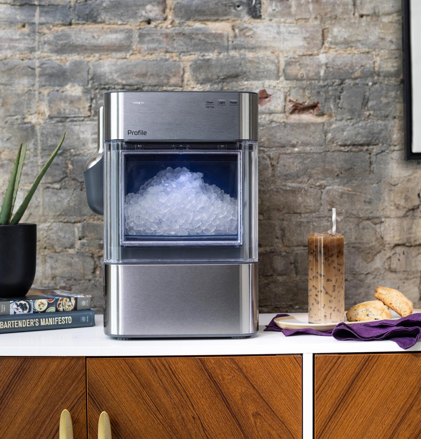 GE Profile™ Opal™ 2.0 Ultra Nugget Ice Maker with Scale Inhibiting Filter