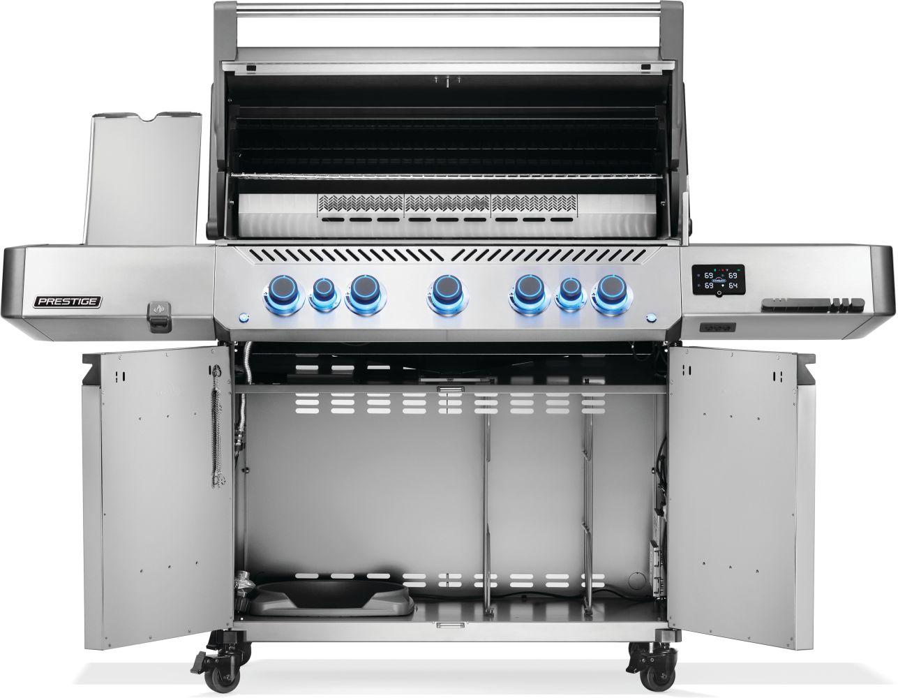 Prestige 665 Connected RSIB with Infrared Side and Rear Burner , Natural Gas, Stainless Steel