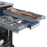 ZLINE 24" Tallac Series 3rd Rack Dishwasher with Traditional Handle, 51dBa (DWV-24) [Color: DuraSnow Stainless Steel]